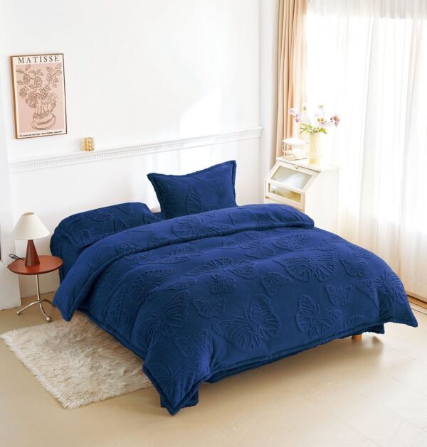 Lenjerie Cocolino cu Fluturi 4 Piese – Pufoasă și Călduroasă