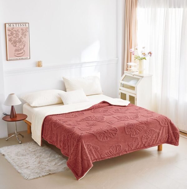 Patura Cocolino cu blăniță 200x230 cm – moale și călduroasă