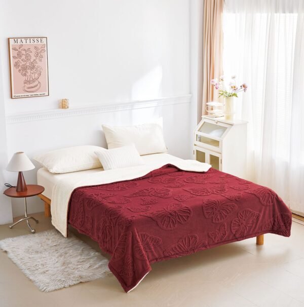 Patura Cocolino cu blăniță 200x230 cm – moale și călduroasă