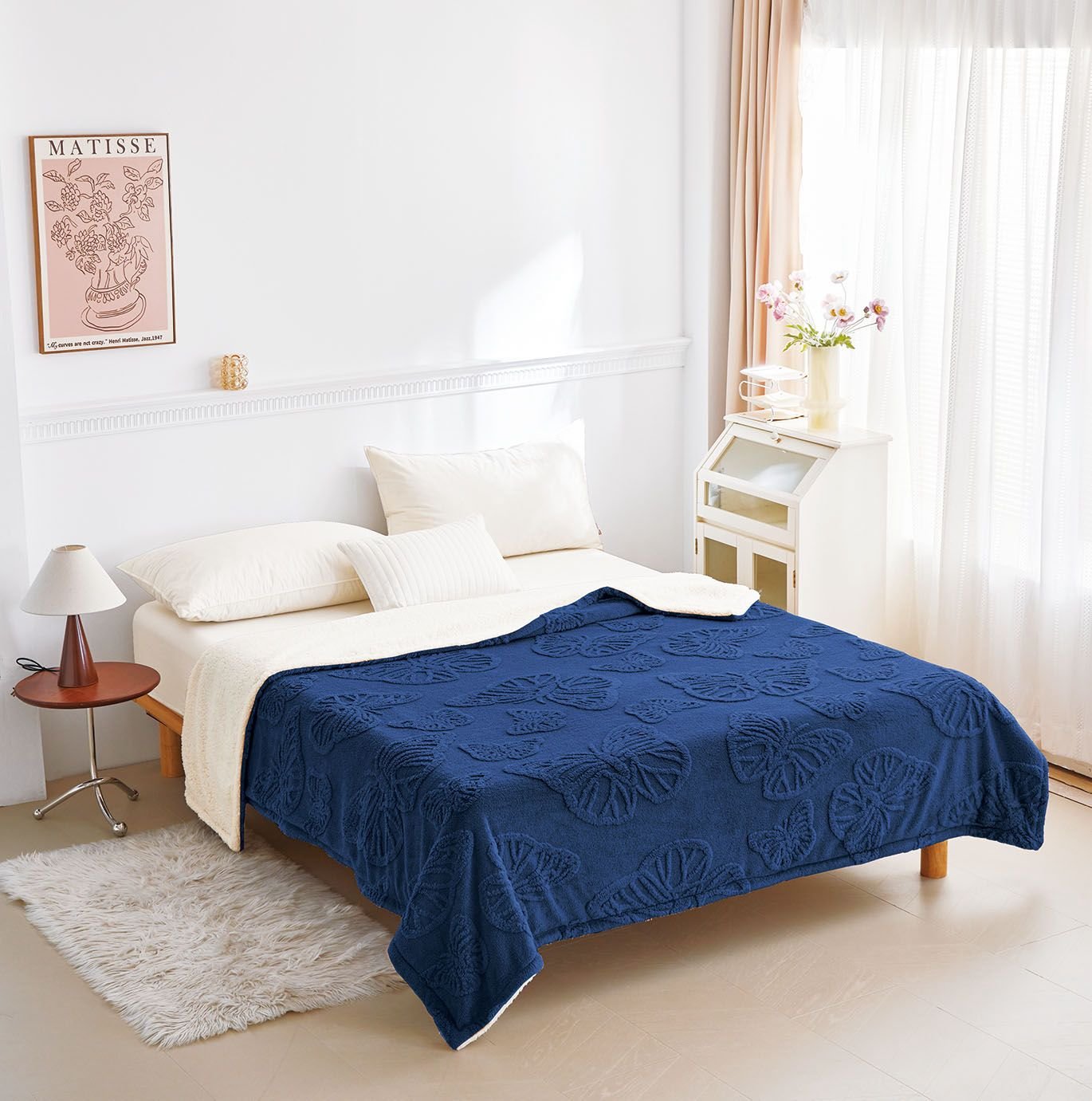 Patura Cocolino cu blăniță 200x230 cm – moale și călduroasă