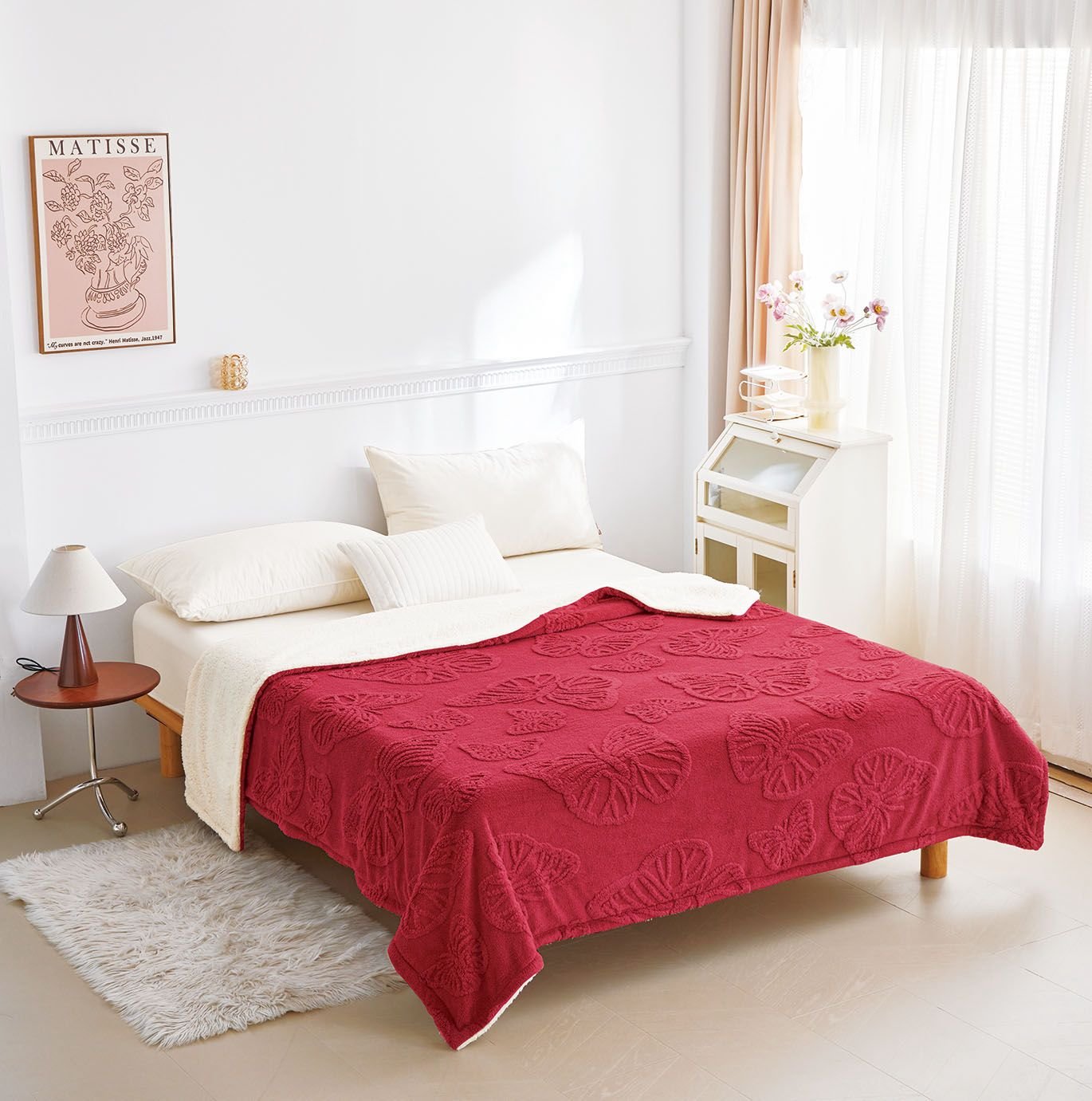 Patura Cocolino cu blăniță 200x230 cm – moale și călduroasă