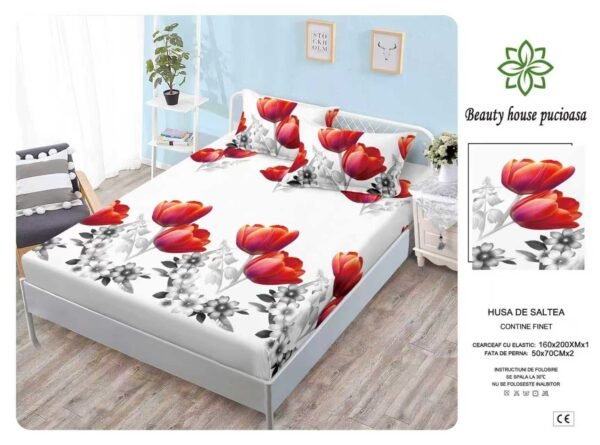 Husa de pat din bumbac – Model Elegant | Karitex