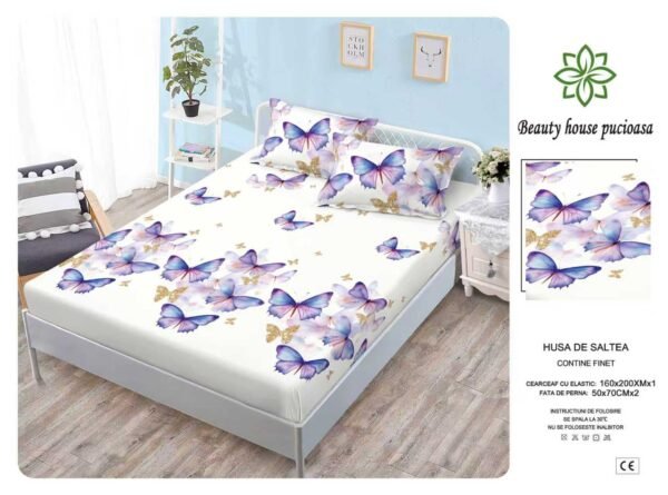 Husa de pat din bumbac – Model Elegant | Karitex