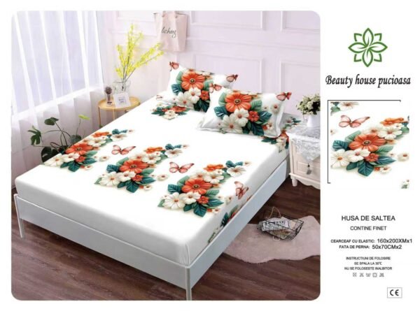 Husa de pat din bumbac – Model Elegant | Karitex