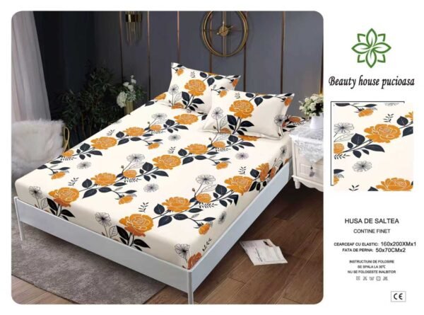 Husa de pat din bumbac – Model Elegant | Karitex