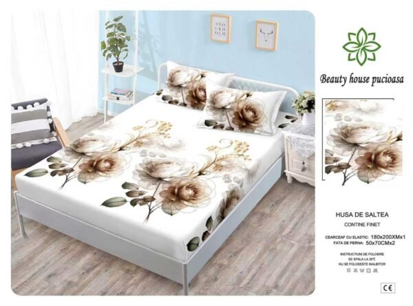 Husa de pat din bumbac – Model Elegant | Karitex