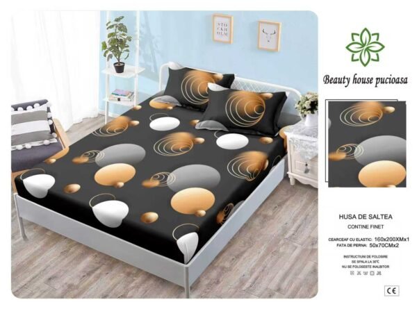 Husa de pat din bumbac – Model Elegant | Karitex