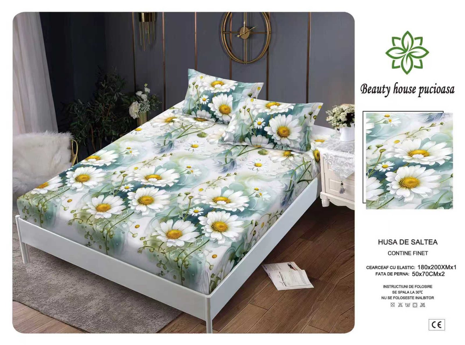 Husa de pat din bumbac – Model Elegant | Karitex
