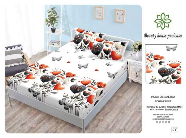 Husa de pat din bumbac – Model Elegant | Karitex