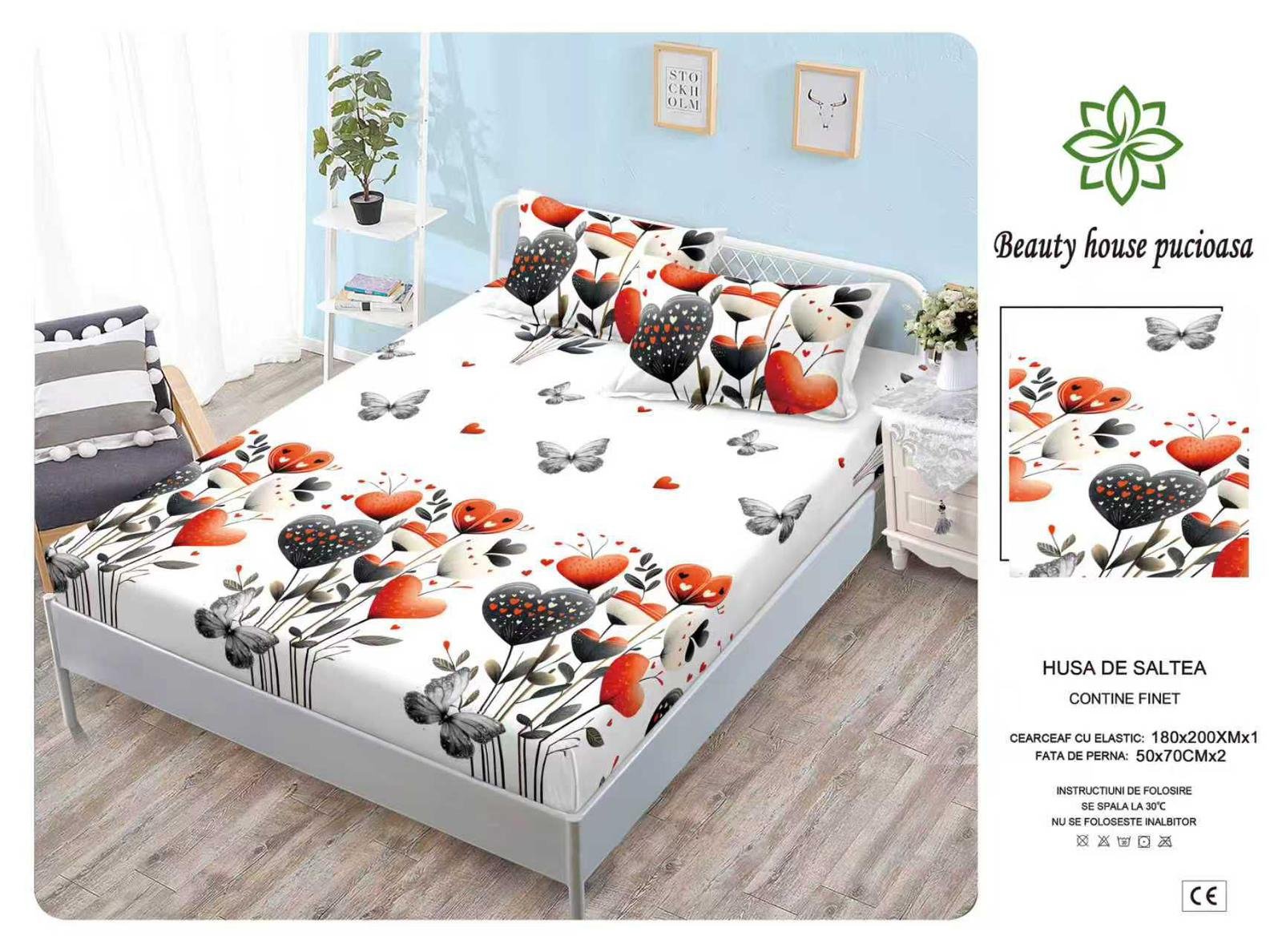 Husa de pat din bumbac – Model Elegant | Karitex
