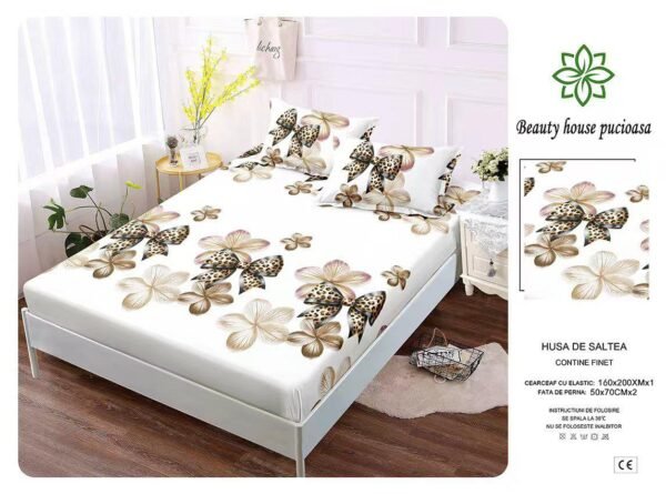 Husa de pat din bumbac – Model Elegant | Karitex