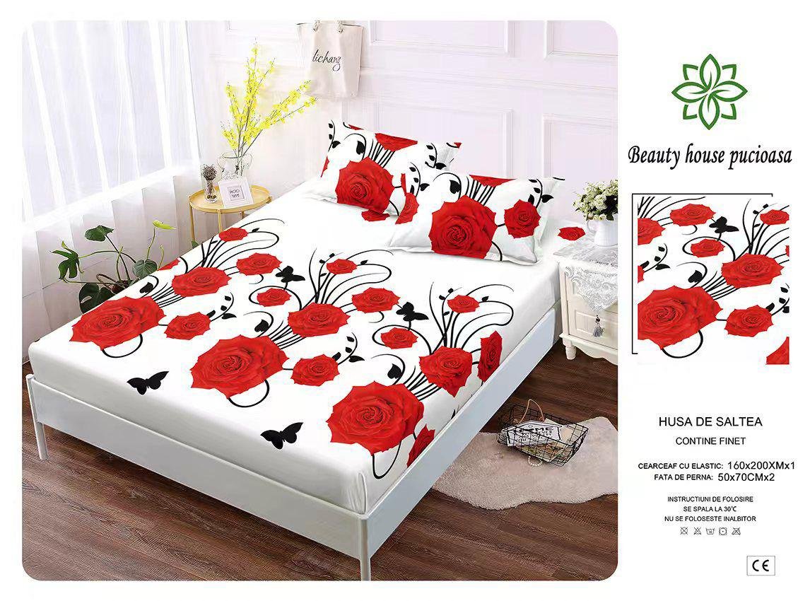 Husa de pat din bumbac – Model Elegant | Karitex