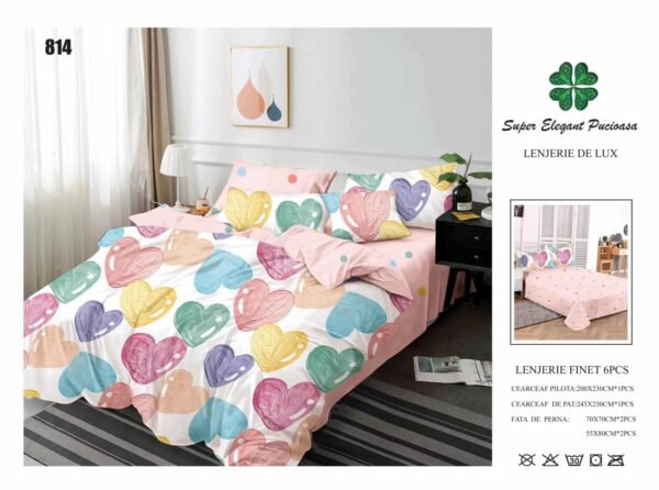 Lenjerie de Pat Finet 6 Piese – Confort Premium