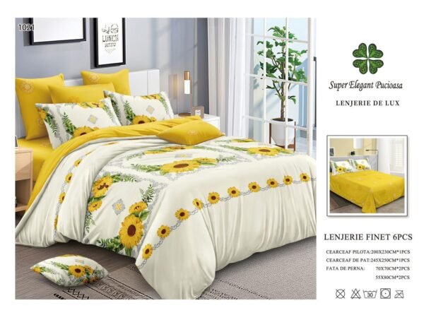 Lenjerie de Pat Finet 6 Piese – Confort Premium