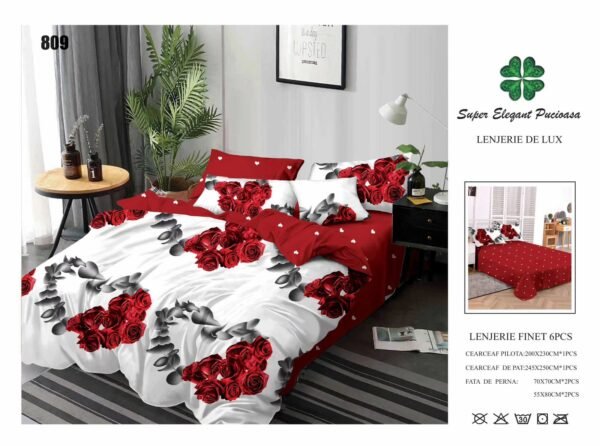 Lenjerie de Pat Finet 6 Piese – Confort Premium