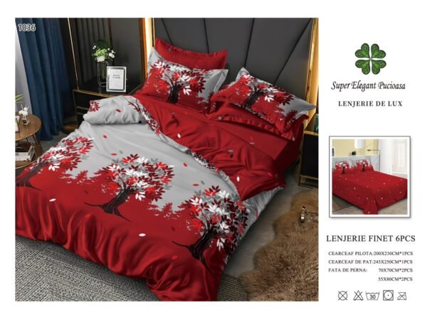 Lenjerie de Pat Finet 6 Piese – Confort Premium