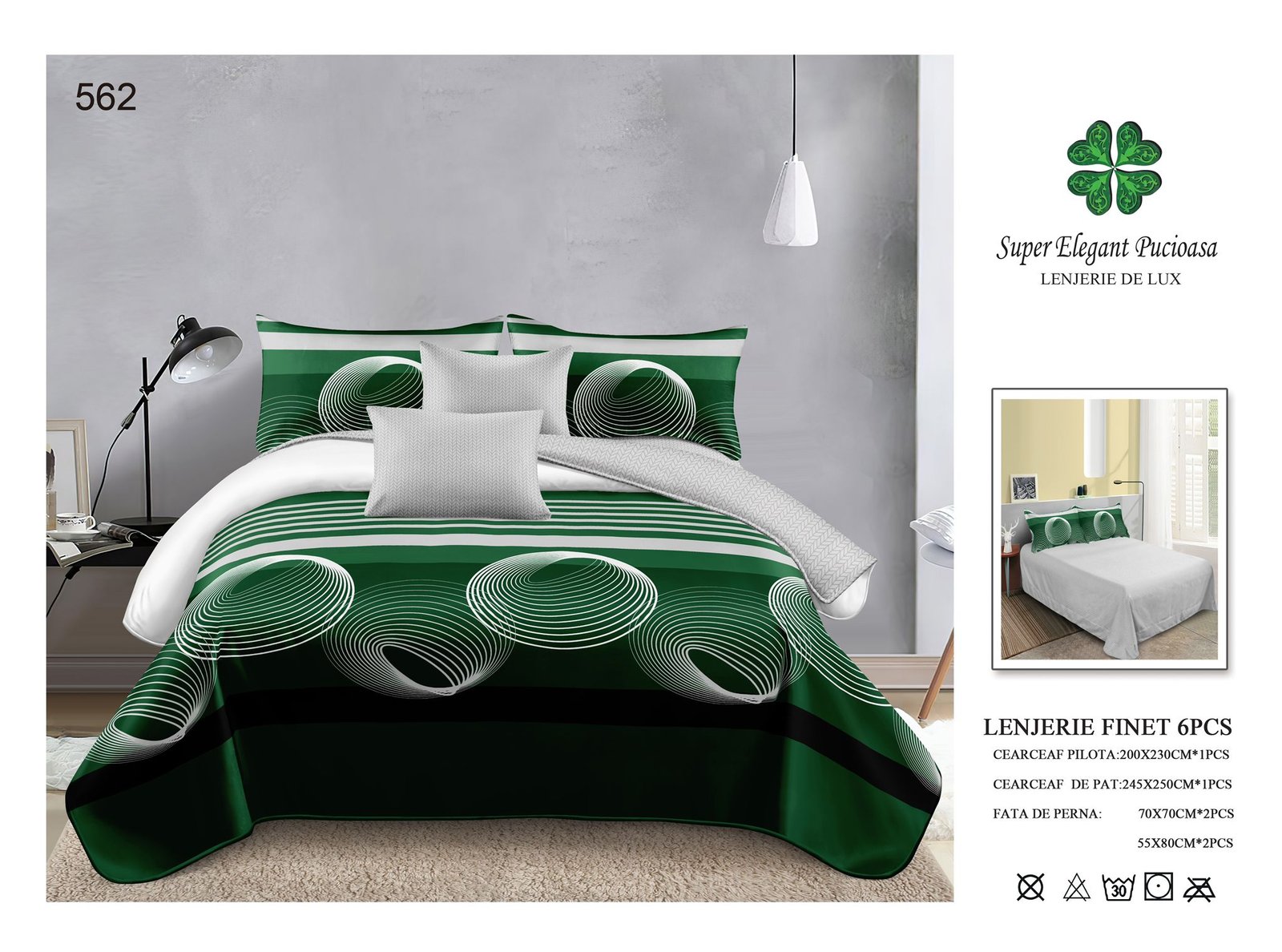 Lenjerie de Pat Finet 6 Piese – Confort Premium