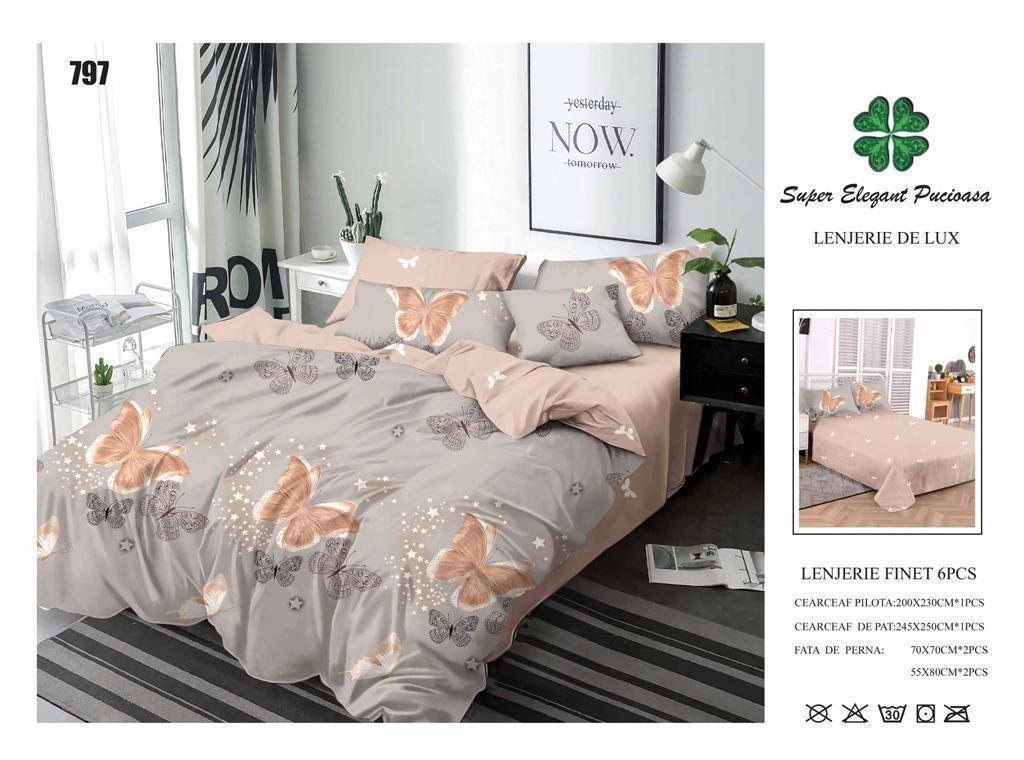 Lenjerie de Pat Finet 6 Piese – Confort Premium