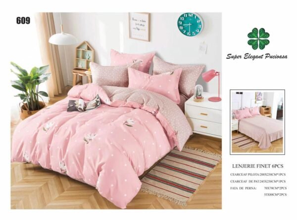 Lenjerie de Pat Finet 6 Piese – Confort Premium