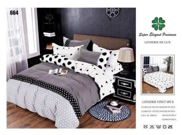 Lenjerie de Pat Finet 6 Piese – Confort Premium