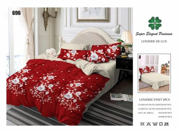 Lenjerie de Pat Finet 6 Piese – Confort Premium