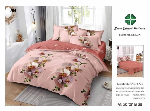 Lenjerie de Pat Finet 6 Piese – Confort Premium