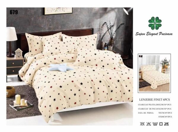 Lenjerie de Pat Finet 6 Piese – Confort Premium