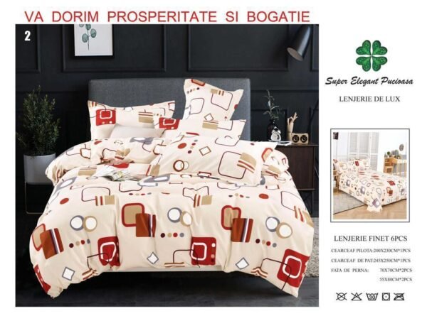 Lenjerie de Pat Finet 6 Piese – Confort Premium
