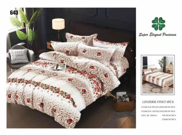 Lenjerie de Pat Finet 6 Piese – Confort Premium
