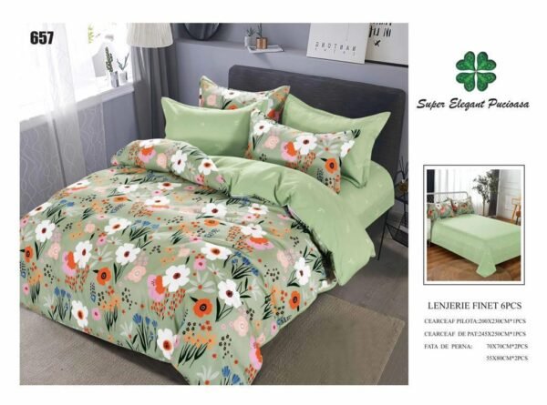Lenjerie de Pat Finet 6 Piese – Confort Premium