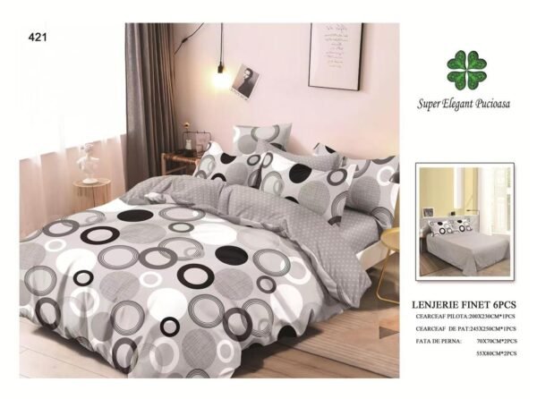 Lenjerie de Pat Finet 6 Piese – Confort Premium