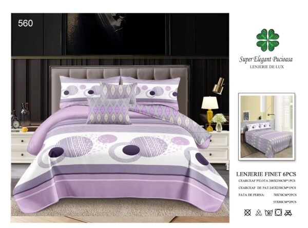 Lenjerie de Pat Finet 6 Piese – Confort Premium