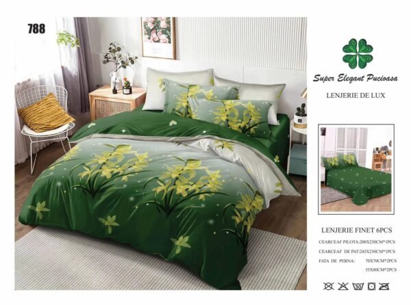 Lenjerie de Pat Finet 6 Piese – Confort Premium