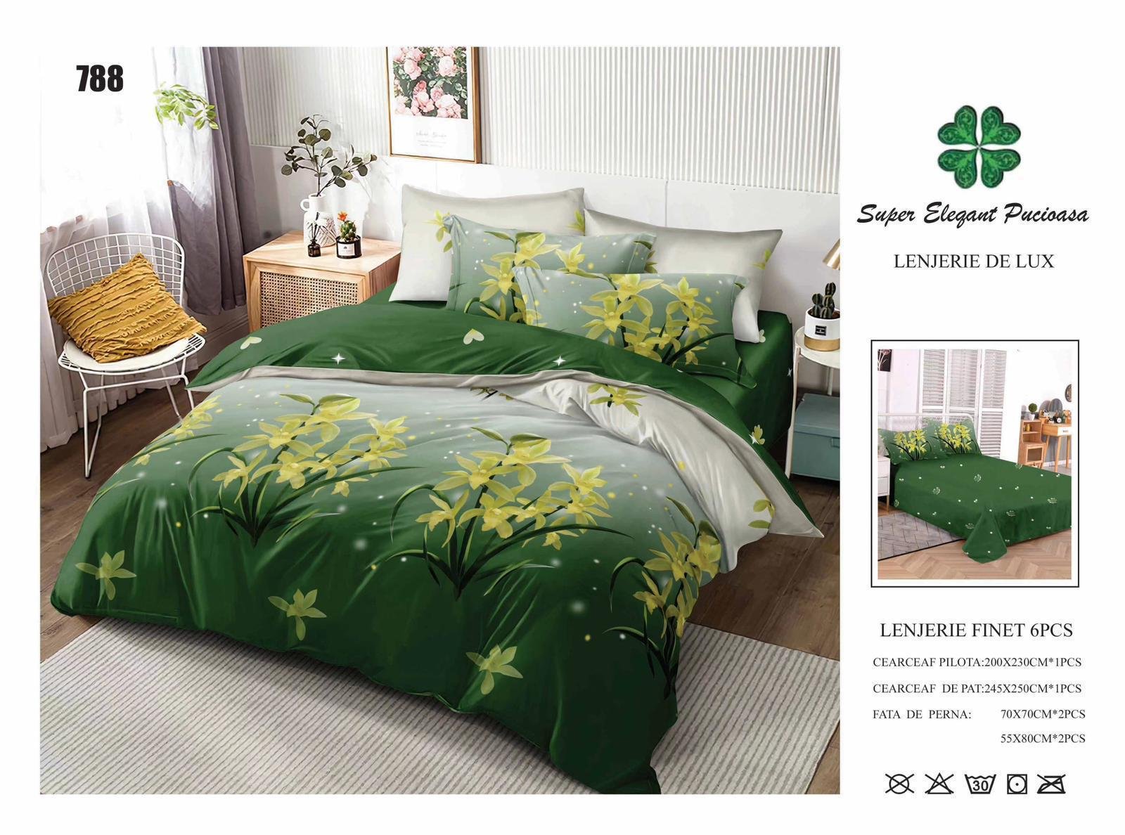 Lenjerie de Pat Finet 6 Piese – Confort Premium